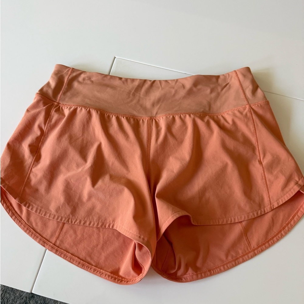 Lululemon Athletica Coral Athletic Shorts